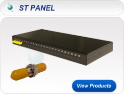 ST 1U 19” Singlemode Fixed Patch Panel